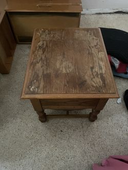 Side Table Solid Wood