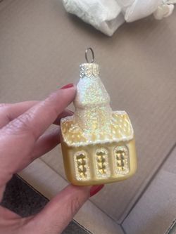 Ukrainian Glass Church Ornament 