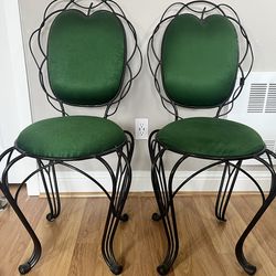 Wrought iron bistro Chairs