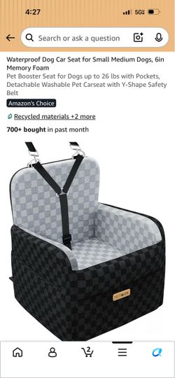 Dog car seat