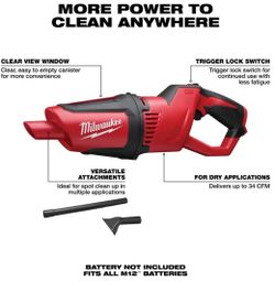 Milwaukee M12 vacuum