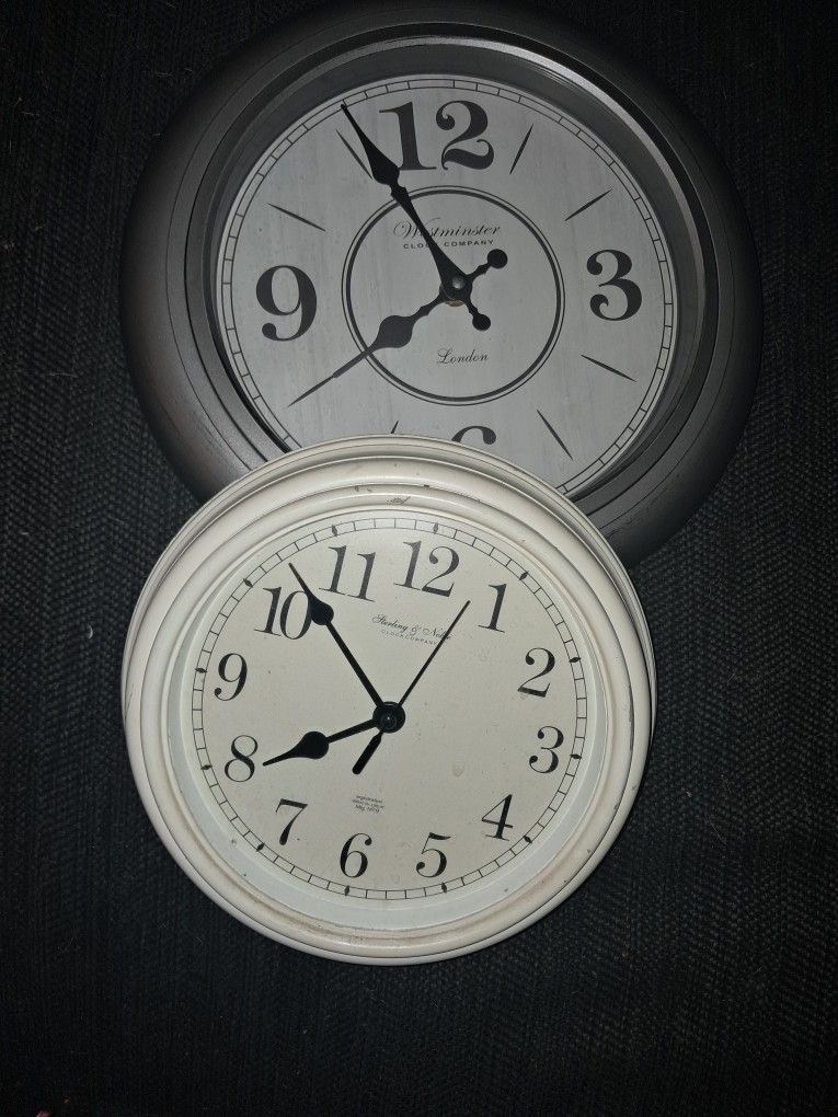 Both Clocks For 5 Already Had Batteries Inside Just Don't Need Pick Up