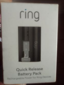Ring quick release battery pack