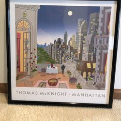 “ MANHATTAN”  FINE ART POSTER BY THOMAS MC KNIGHT