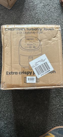 Chefman TurboFry   2-Quart   Digital   Air Fryer red