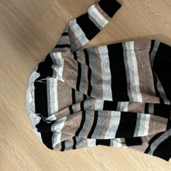 Striped Cardigan Sweater