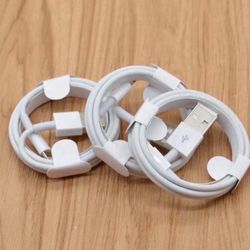 3 Charger Cables Cords For iPhone 5 6 7 8 X 11 12 13 14 Pro Max - charging cables 3 FT Long Chargers 