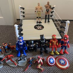 Boys action figure lot. Comes with Spider-Man