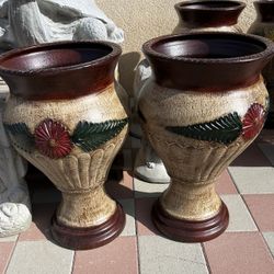 New Flower Pots Made Out Of Clay 