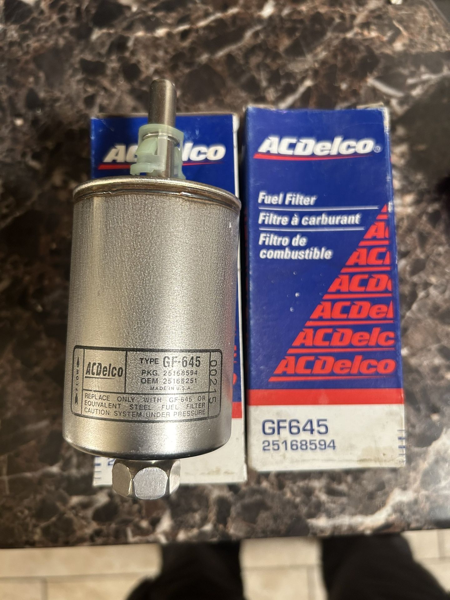 5 (pcs) ACDelco Fuel Filter GF645 S10 Blazer Jimmy Sonoma Hombre 2.2L 4.3L 97-05