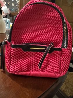 Girls pink backpack