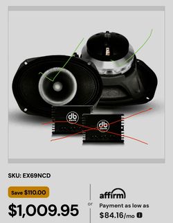 Euphoria XPERT EX69NCD 6X9" NEO Midrange Loudspeaker - Pair (EX69NCD)