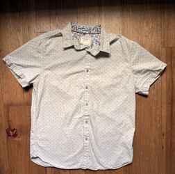 Denim & Flower Men’s Short Sleeve Button-Down - Size M