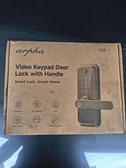 Video keypad door lock