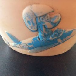 Vintage 1961 Hanna Barbera Huckleberry Hound Cereal Bowl 