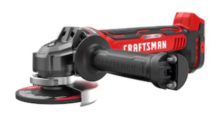 CRAFTSMAN V20 RP 4.5-in 20-volt max Paddle Switch Brushless Cordless Angle grinder