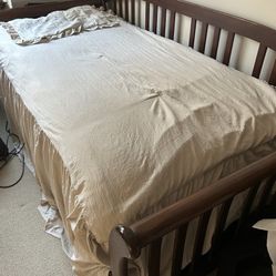 Solid Wood Twin Daybed w/ Mattress – Great Condition