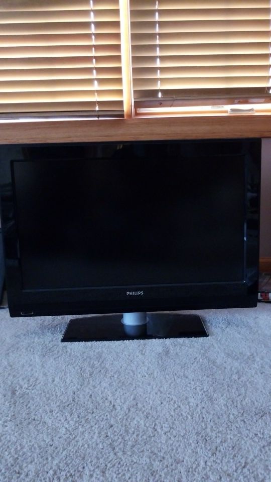 Black philips Flat Screen TV