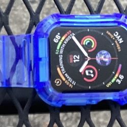 Apple Watch Transparent Blue Total Band 45/44/42