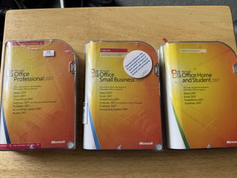 3- Microsoft Office Professional,Small Buisness and Home Student