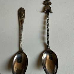 Vintage Antique Silver Spoons Native American 