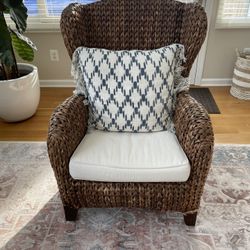 Pottery Barn Wicker Loveseat and Chair Set!