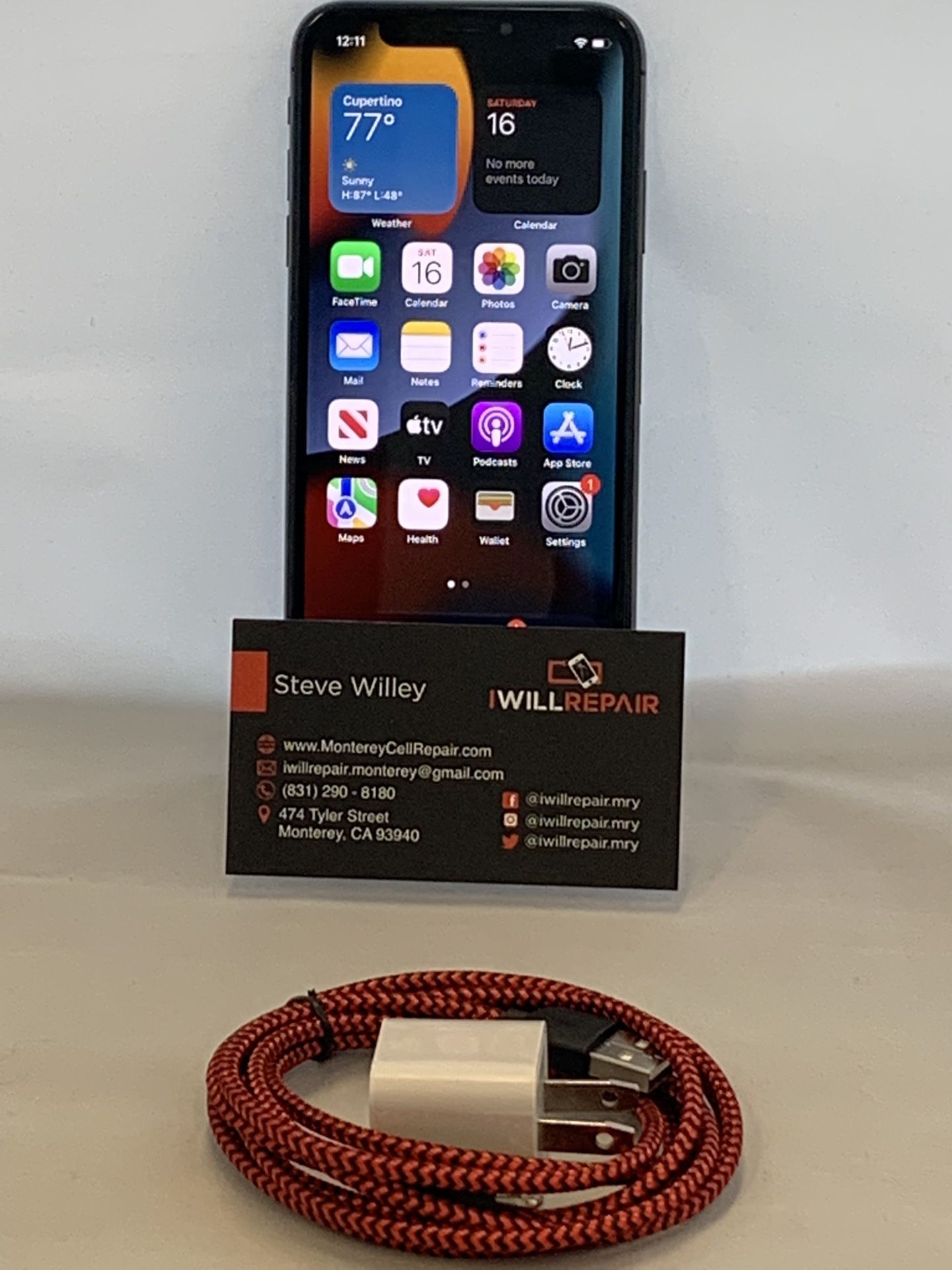 Apple iPhone X Black 64GB Unlocked NO FACE ID $350