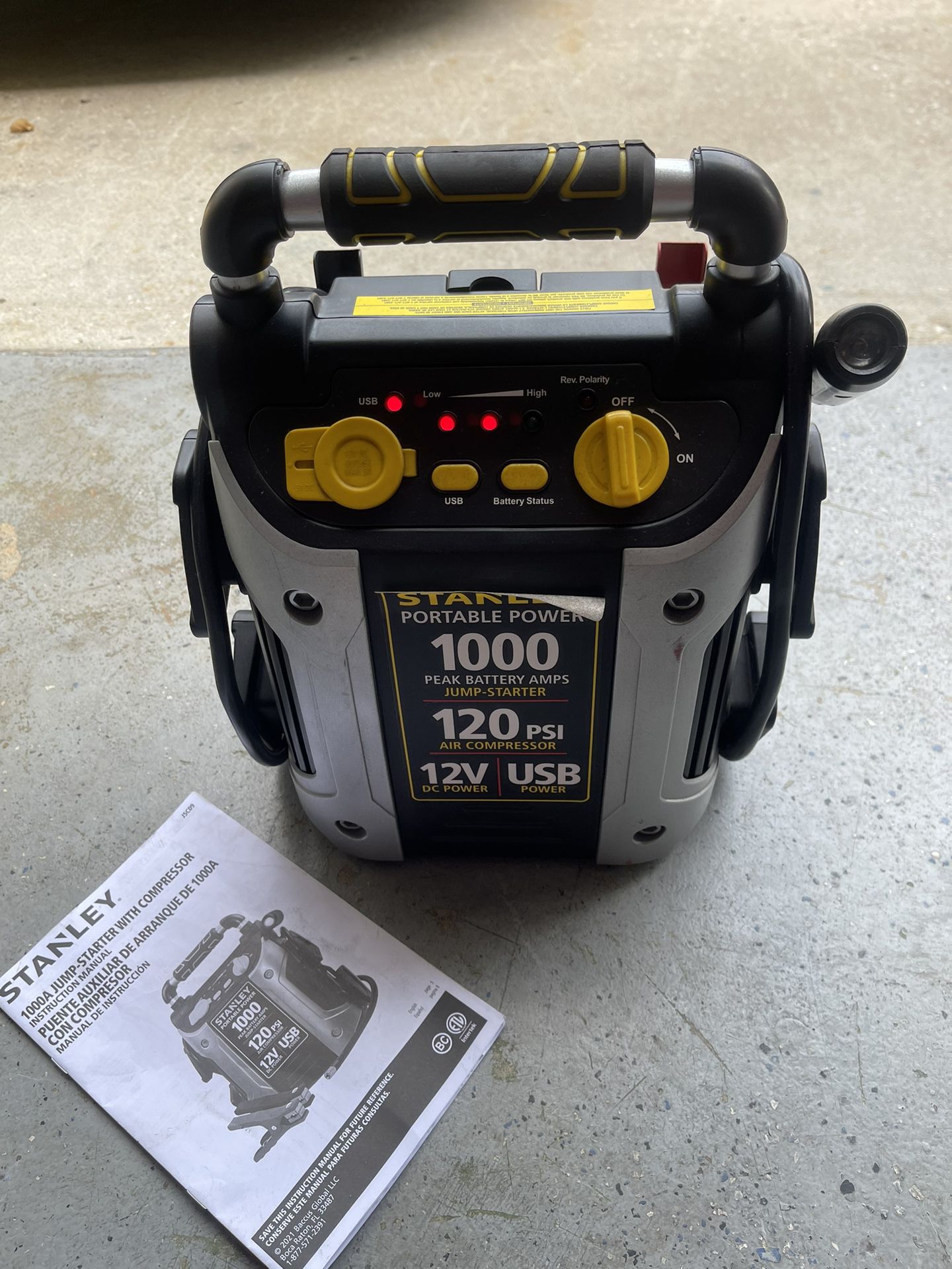 Stanley Jump Starter Pack and Air Compressor 