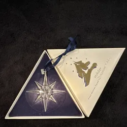 Vintage Swarovski 1995 Annual Edition Crystal Snowflake Ornament with Box
