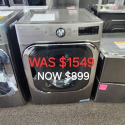 9.0 Cu. Ft. Mega Capacity Smart Wifi Enabled Front Load Electric Dryer 