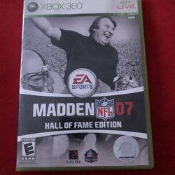 Madden NFL 07 -- Hall of Fame Edition (Microsoft Xbox 360, 2006) Complete CIB