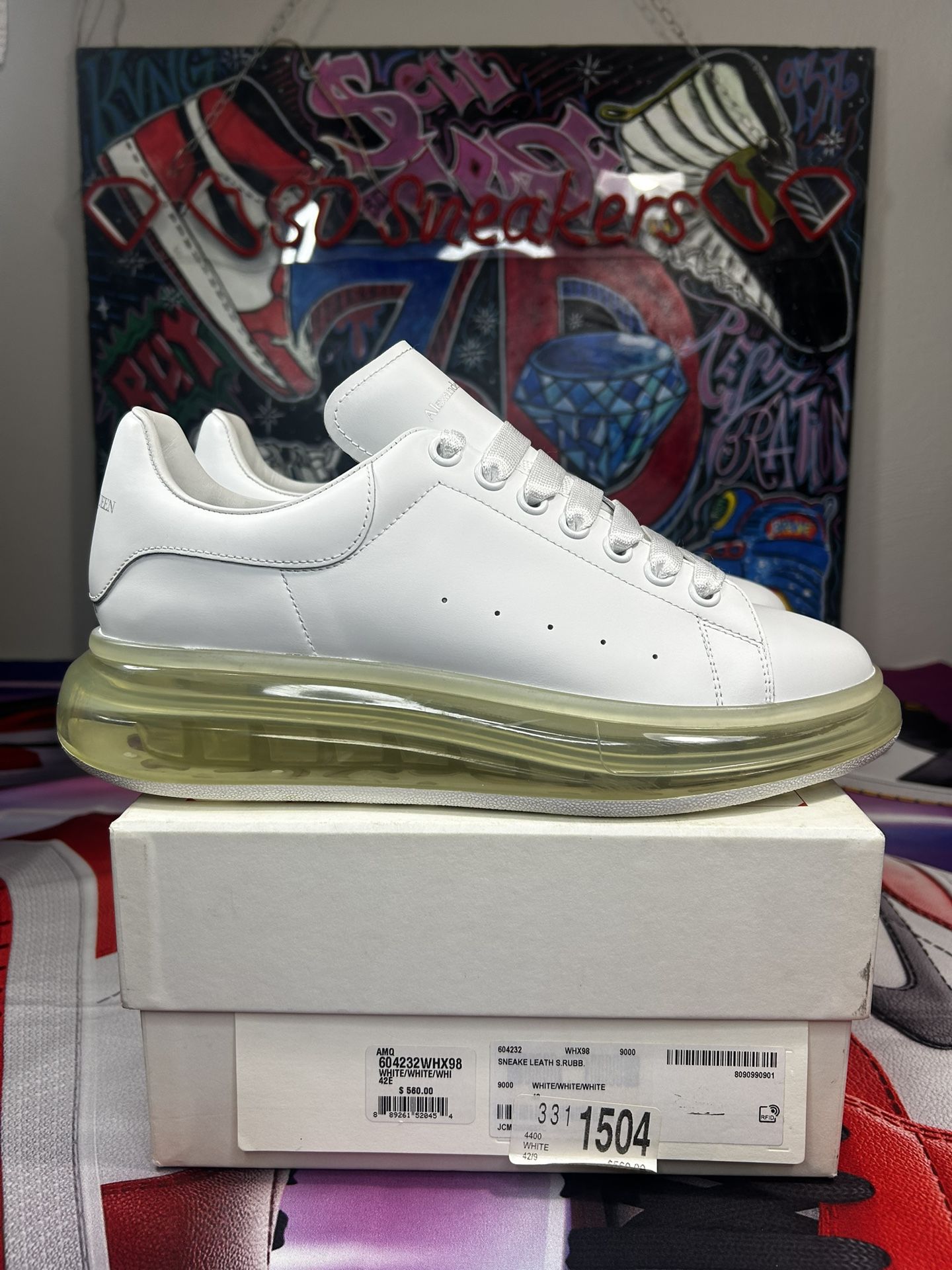 Alexander Mcqueen “White Clear Sole”