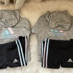 Matching Adidas outfits Size 2T