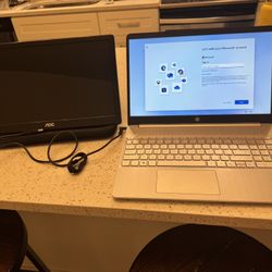 HP Laptop & Portable Display Monitor 