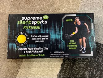 Supreme Silent Sports Pickleball Set- New In Box -Practice Set, Foam, Quiet