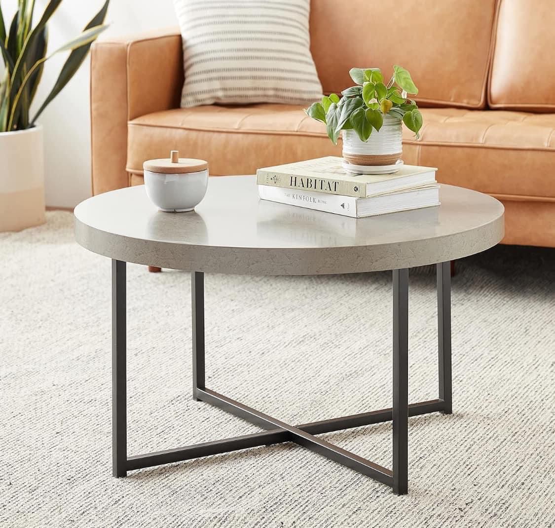 New Concrete Inspired Minimalist Coffee Table