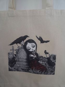 Goth Halloween Tote bag