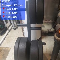 York Bumper Plates with Weight Tree