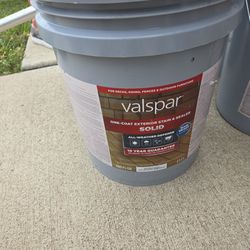 4 old Valspar 17.1L one-coat exterior stain and sealer