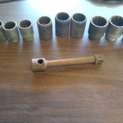 3/4" Drive USA-made Large Socket Set (10 pieces)