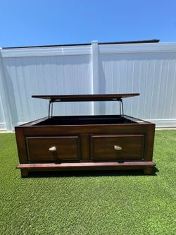 CHEAP Walnut Coffee Table w/ Pull Up
