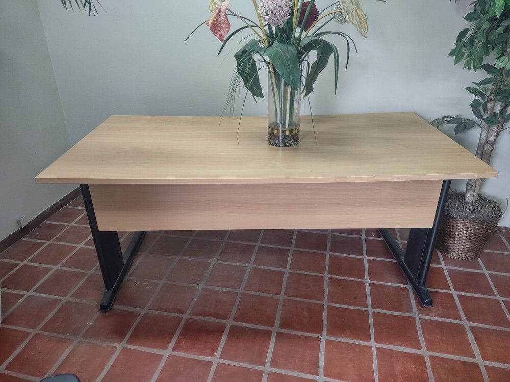 White Oak Colored Office Desk