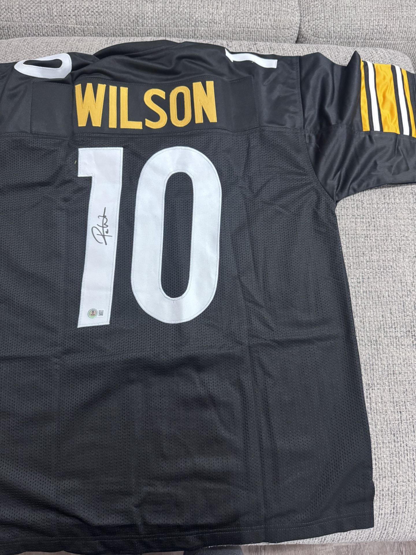 Roman Wilson Signed Autograph Custom Jersey - Beckett Coa - Pittsburgh Steelers