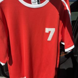 Puma red jersey Size L