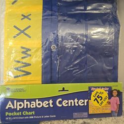 Learning Resources Alphabet Center Pocket Chart BRAND NEW STILL SEALED!