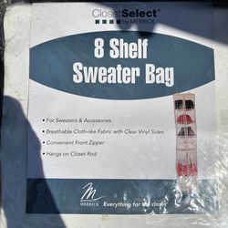 8 shelf sweater bag & 4 drawer stand (new)