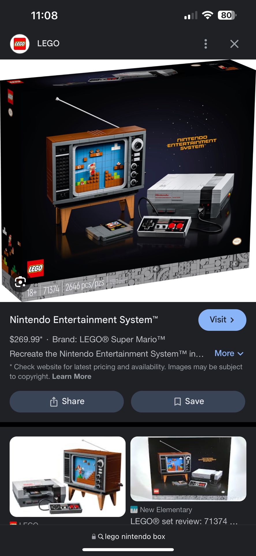 Lego Nintendo Entertainment System