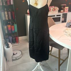 Banana Republic Black Silk Dress 