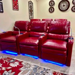 Powered Theater Chair Recliners 8 Total