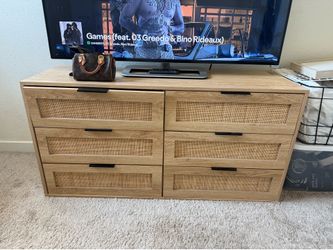 rattan dresser